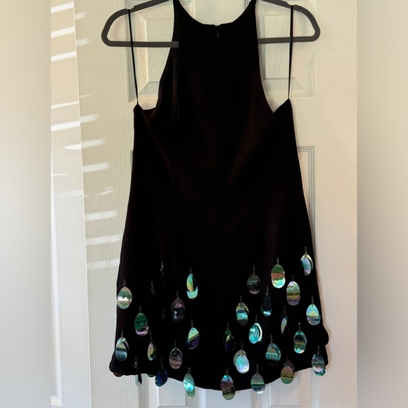 HELSI Paillette Cocktail Dress Jewel Neck Black Size small NWT - Picture 5 of 11